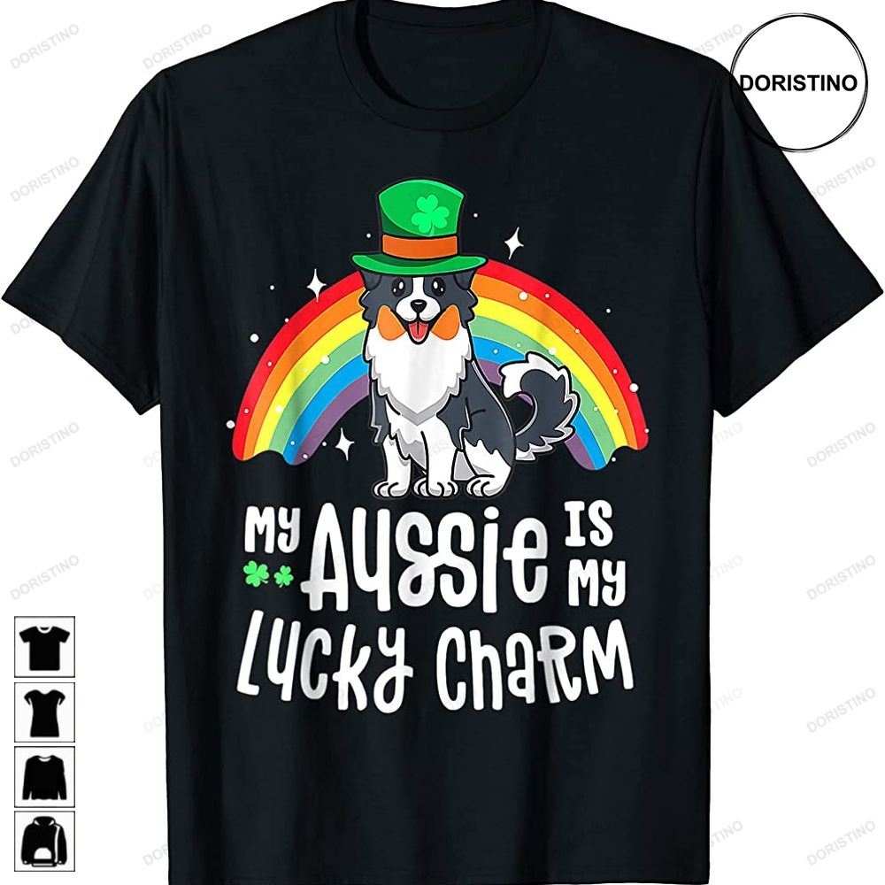 Aussie Lucky Charm St Patricks Day Dog Australian Shepherd Trending Style