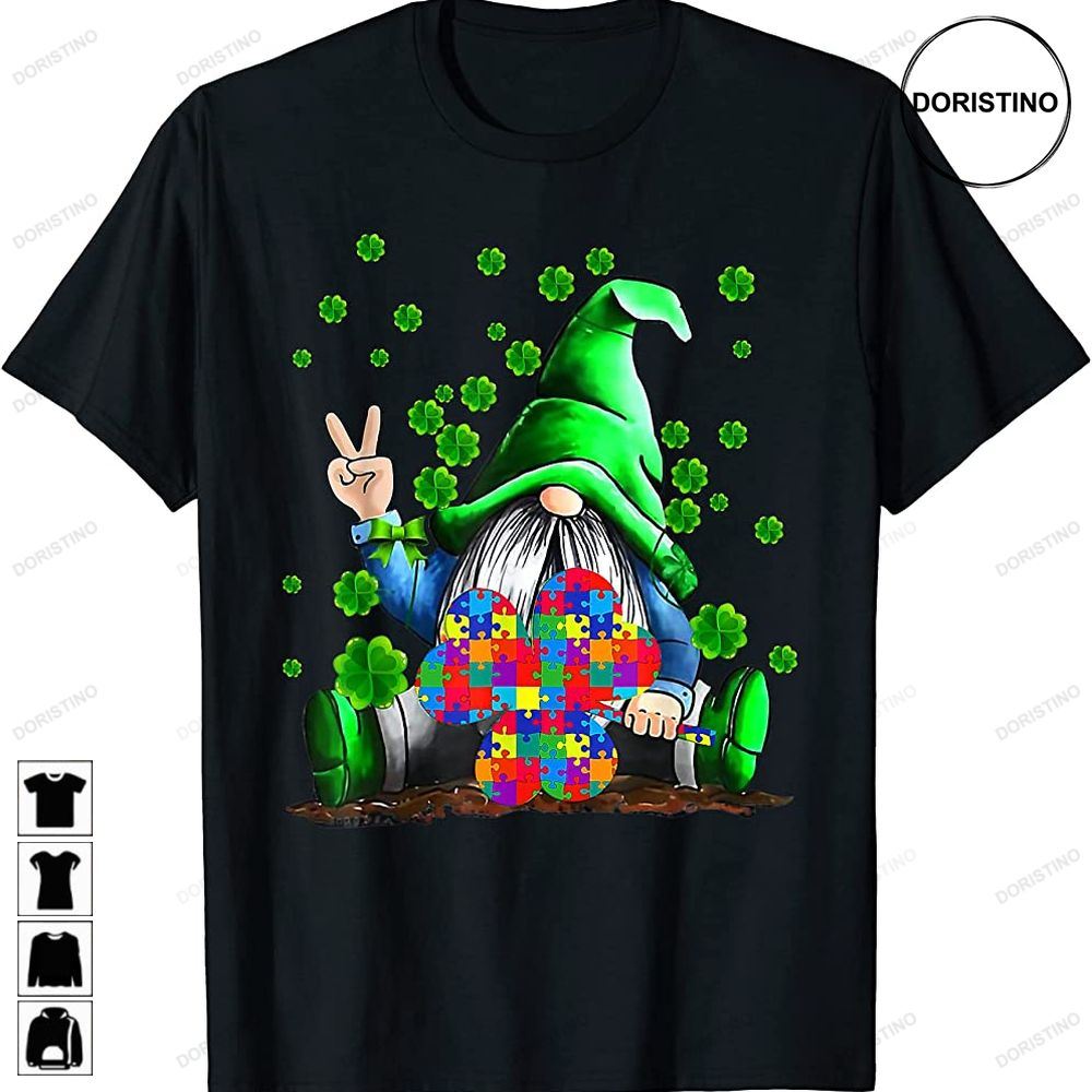 Autism Awareness Gnomes Shamrock St Patricks Day Kids Awesome Shirts