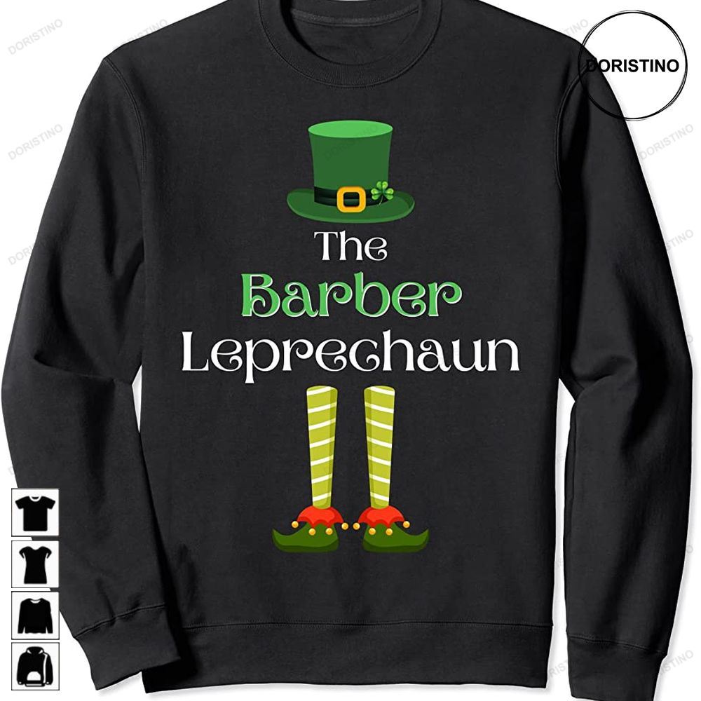 Barber Leprechaun Matching Family Group St Patricks Day Limited Edition T-shirts