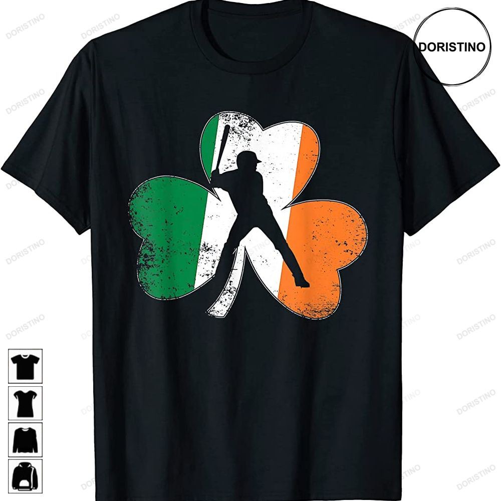 Baseball St Patricks Day Gifts Shamrock Ireland Irish Flag Awesome Shirts