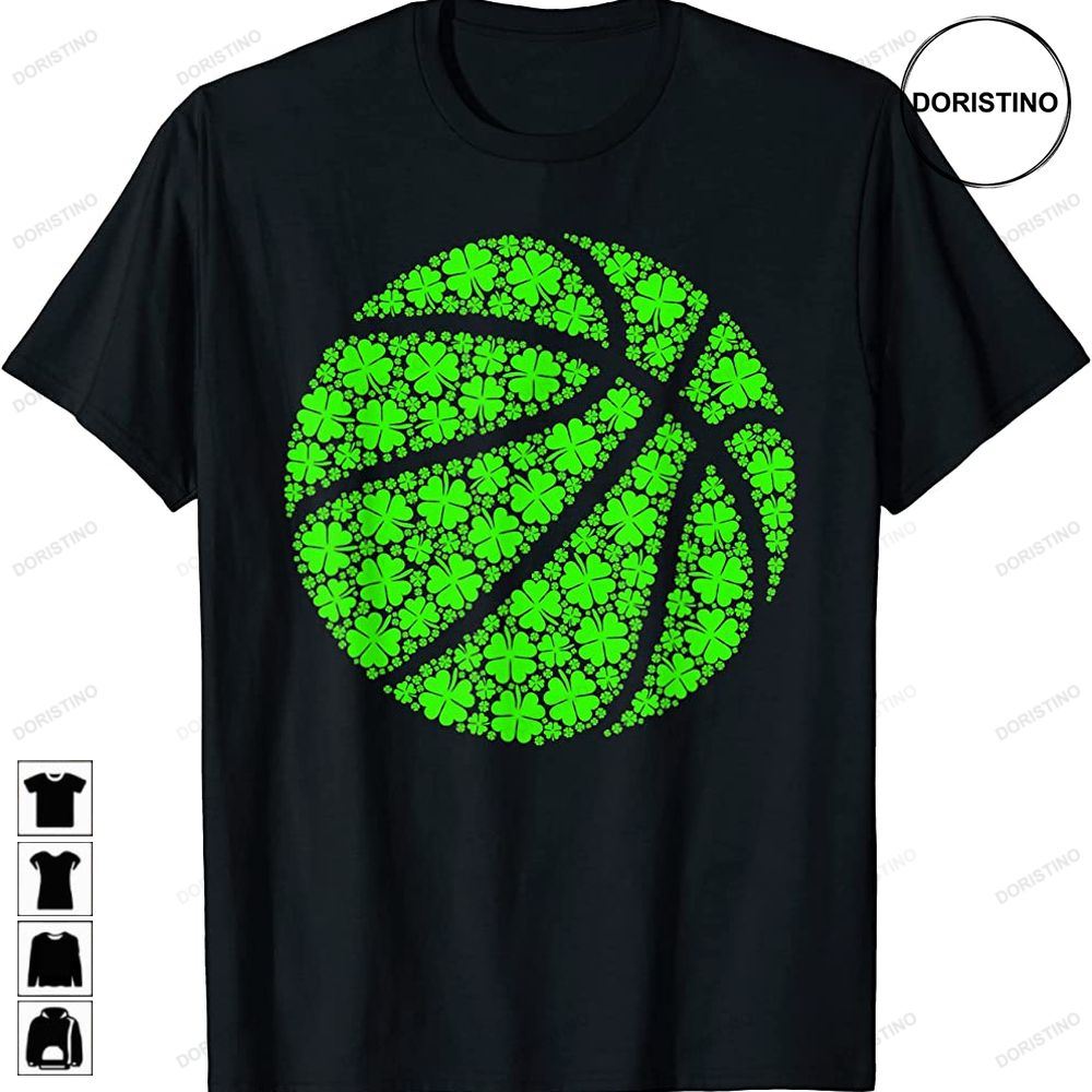 Basketball Ball Irish Shamrock Lucky Clover St Patricks Day Awesome Shirts