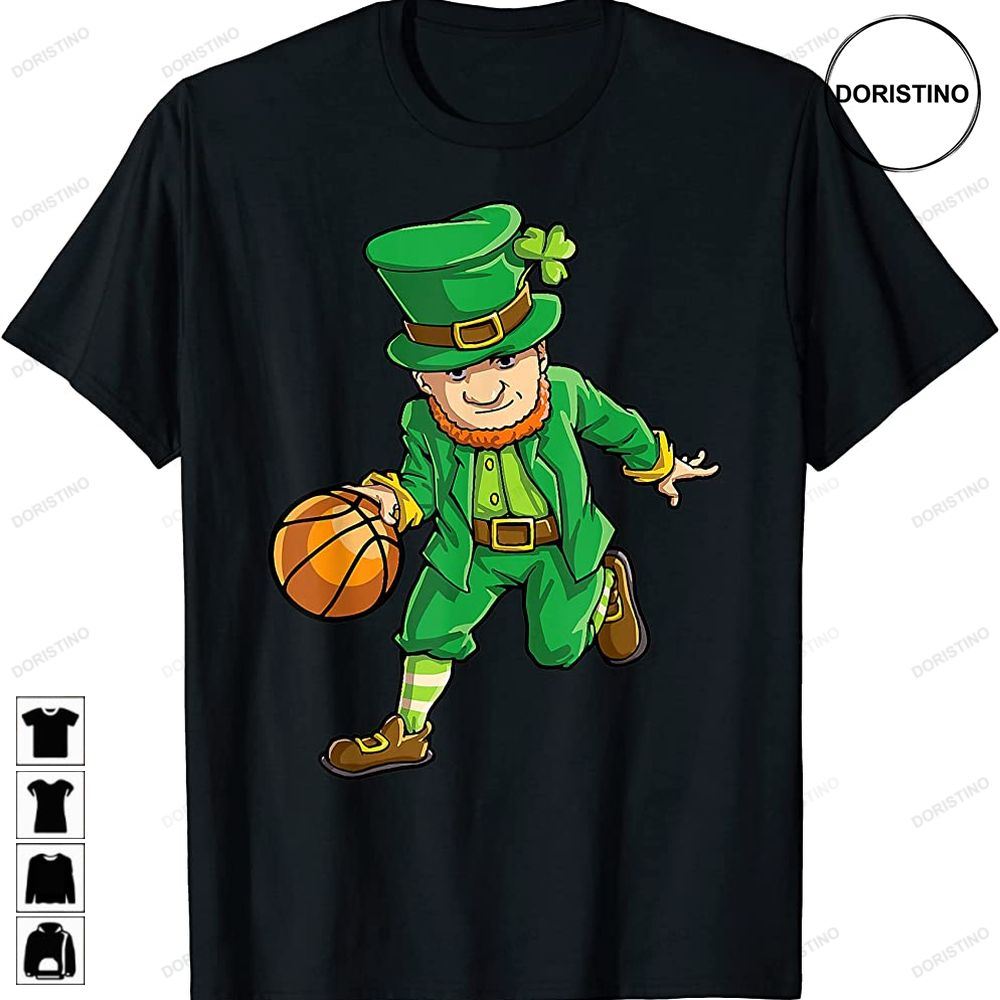 Basketball Leprechaun St Patricks Day Boys Kids Men Sports Limited Edition T-shirts