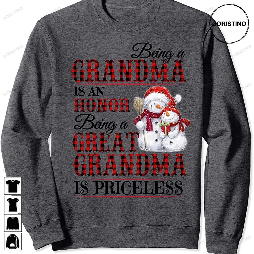 Being A Grandma Is An Honor Being Great Grandma Is Priceless Awesome Shirts