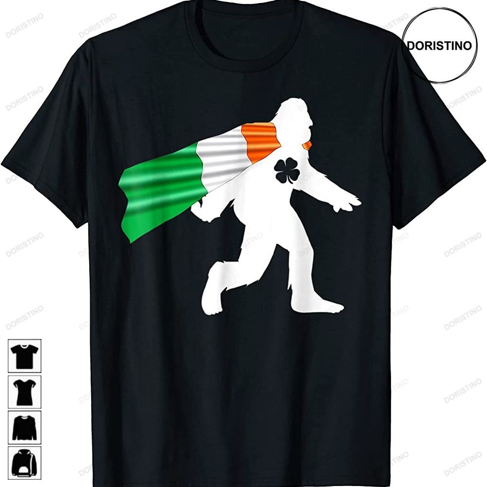 Bigfoot St Patricks Day Irish Flag Ireland Saint Paddys Limited Edition T-shirts