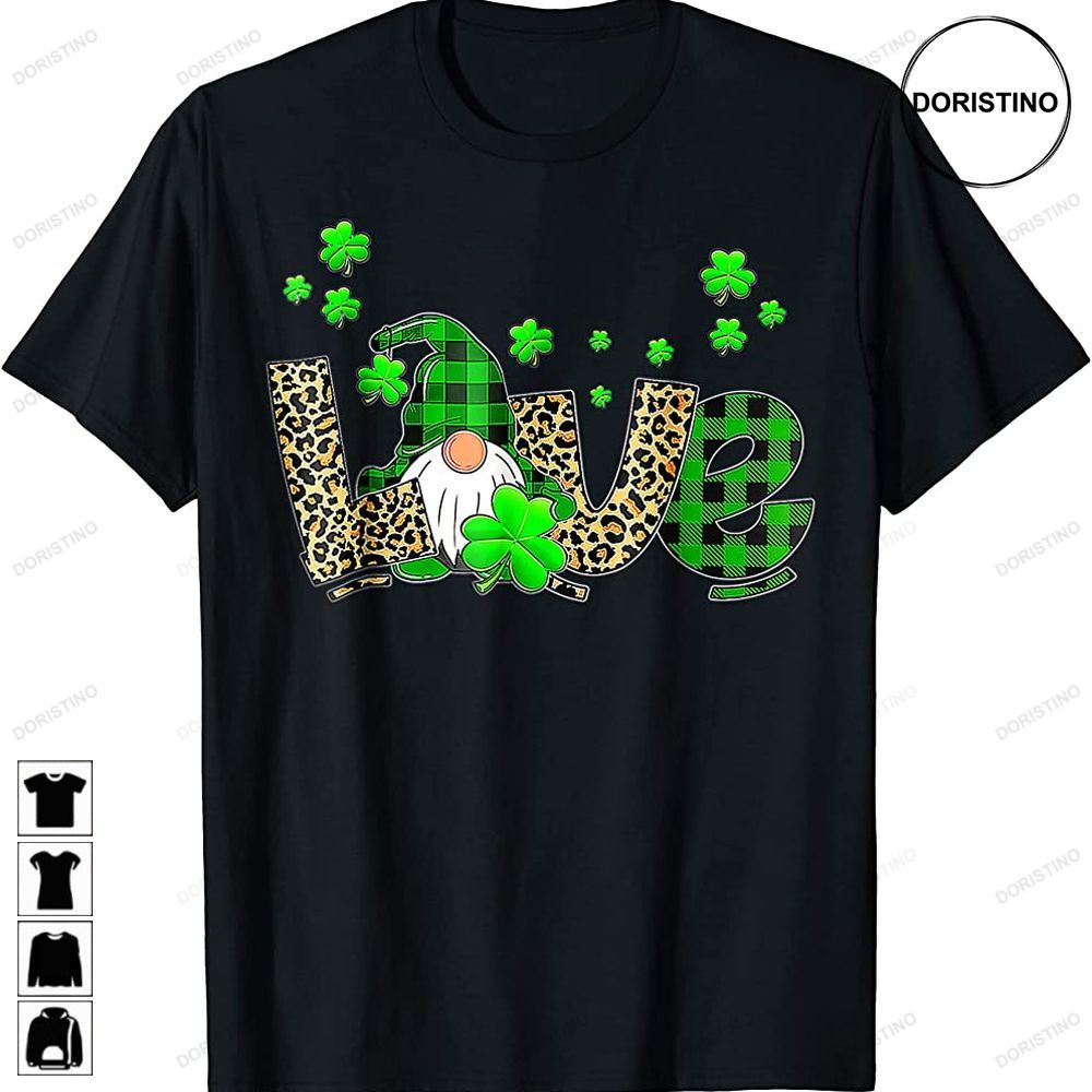 Bleached Love St Patricks Day Gnomes Shamrock For Women Limited Edition T-shirts