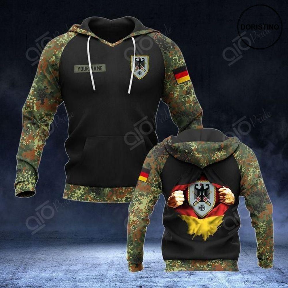 Germany Army Personalized Camo Awesome 3D Hoodie