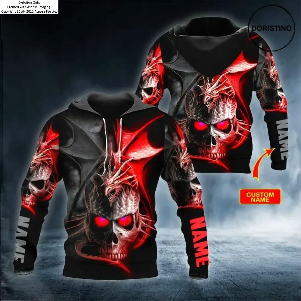 Ghost Dragon Skull Personalized S Awesome 3D Hoodie