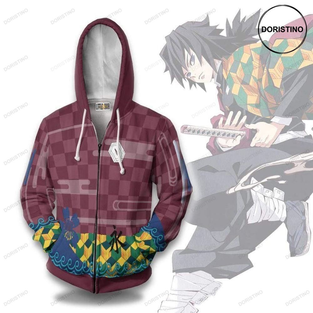 Giyu Tomioka Custom Kny Clothes Anime Limited Edition 3d Hoodie
