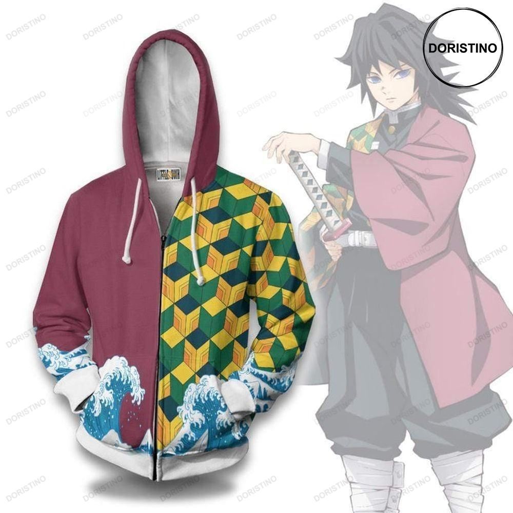 Giyu Tomioka Kny Clothes Anime Outfits Limited Edition 3d Hoodie