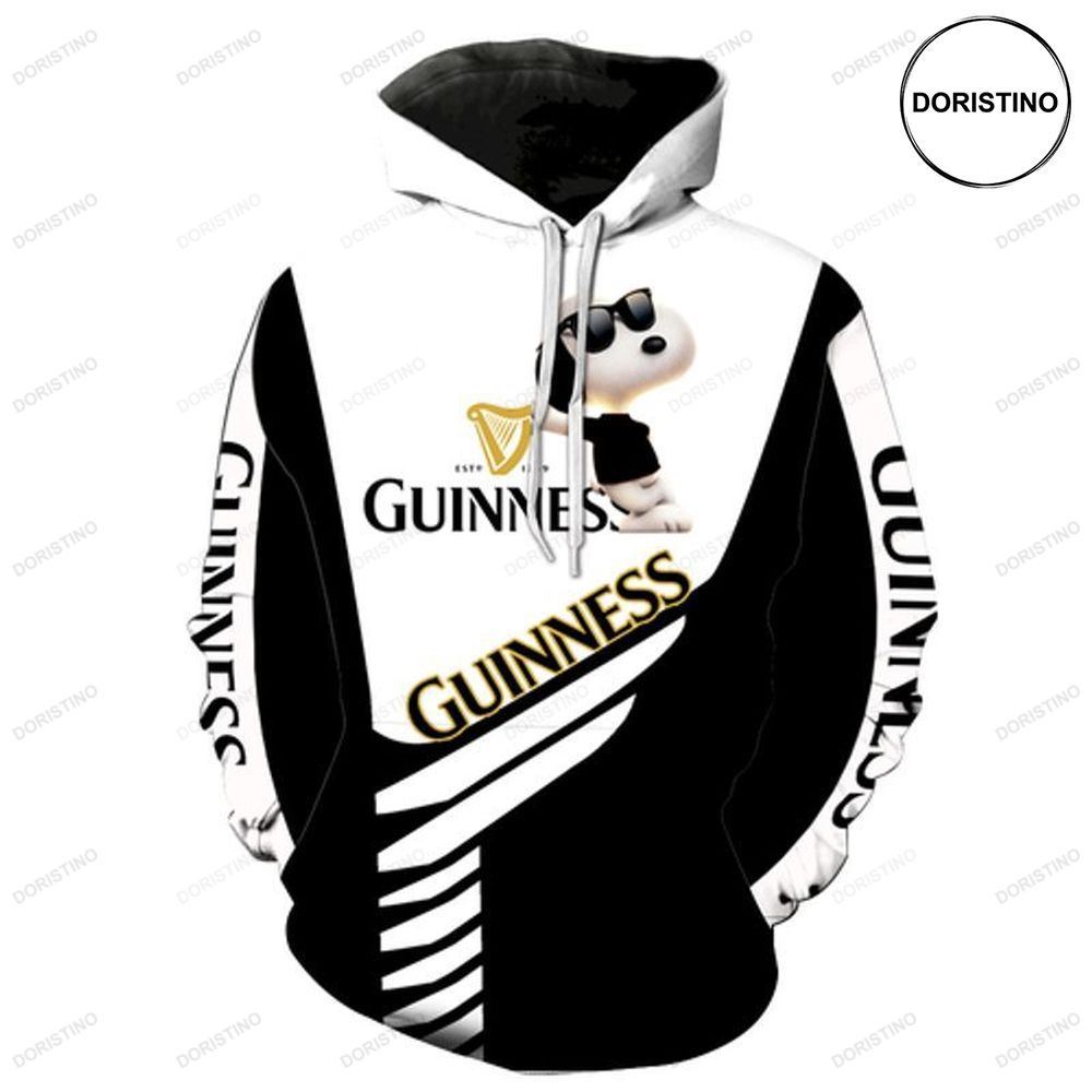 Guinness Snoopy Peanuts All Over Print Hoodie
