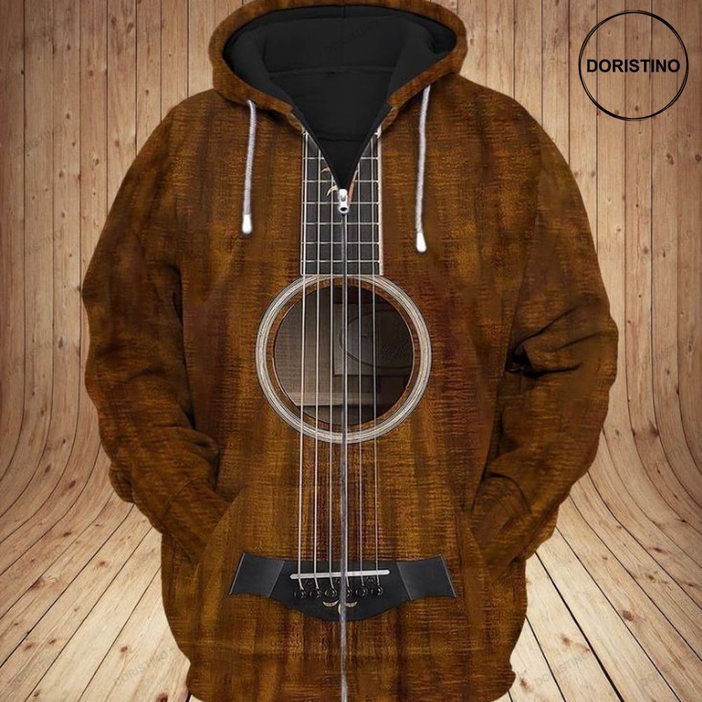 Guitar Brown Limited Edition 3d Hoodie
