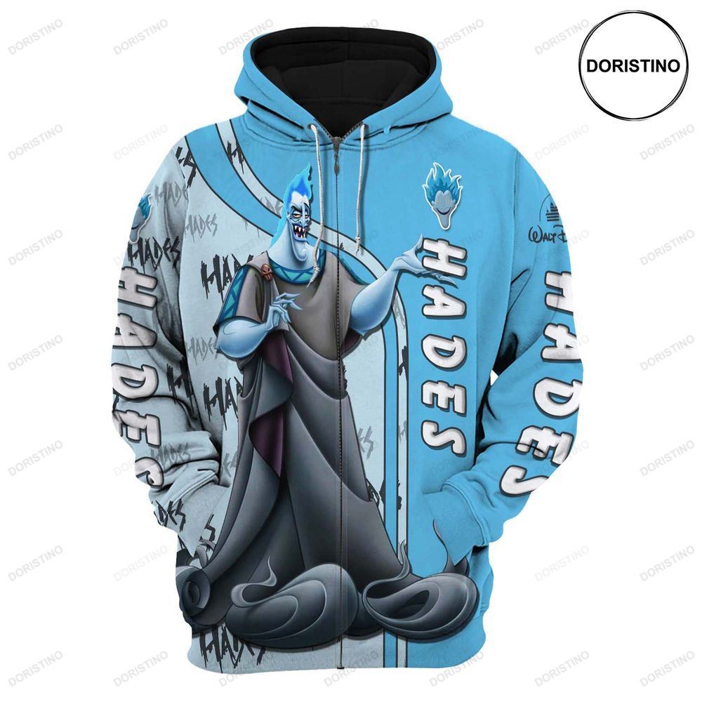 Hades Hercules Cartoon Graphic All Over Print Hoodie