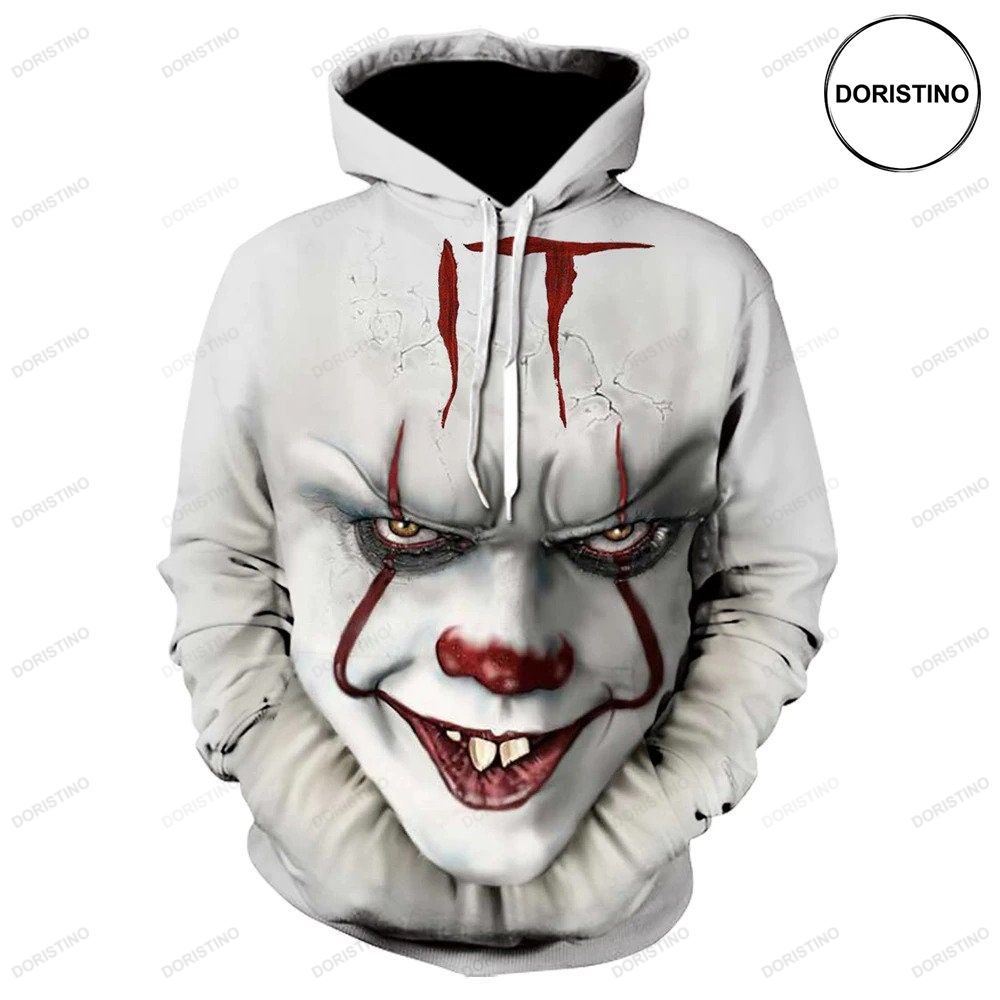 Halloween It Movie Face All Horror Character All Over Print Hoodie