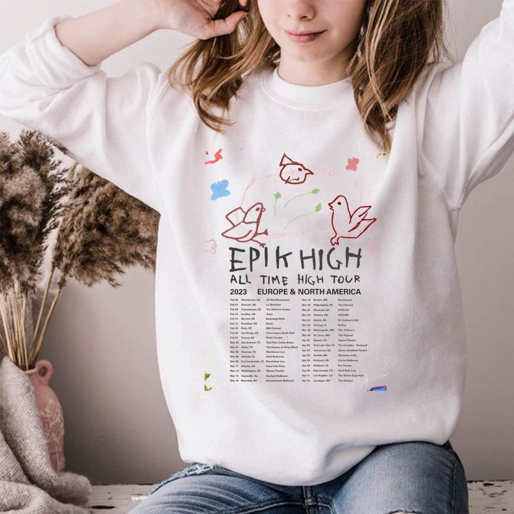 All Time High Tour 2023 Europe And Nerth America Epik High Limited Edition T-shirts