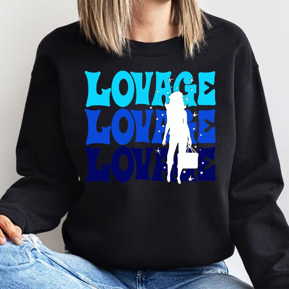 Blue Retro Lovage Limited Edition T-shirts