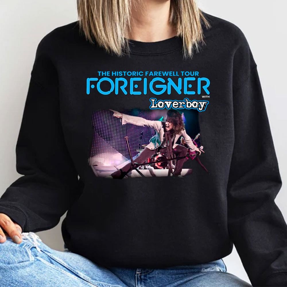 The Historic Farewell Tour Foreigner With Lover Boy 2023 Limited Edition T-shirts
