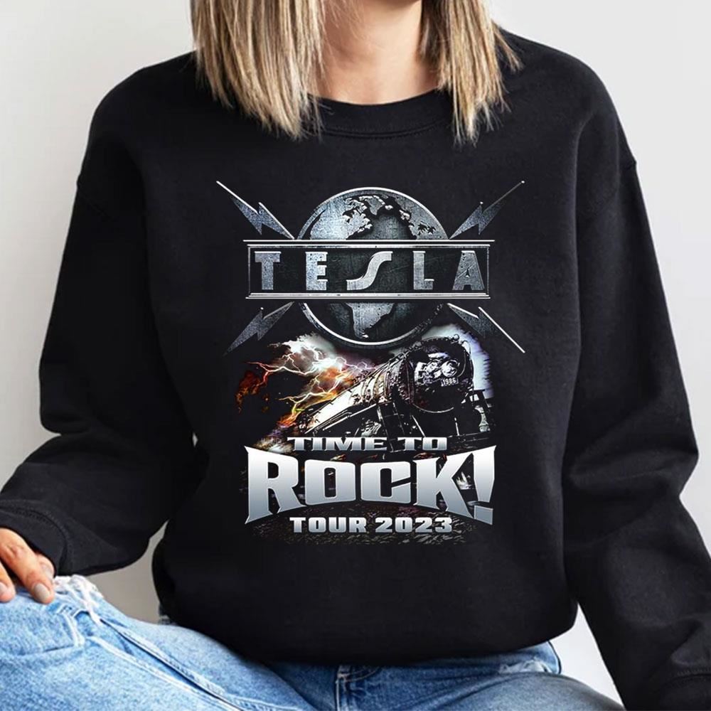 Time To Rock Tour 2023 Tesla Limited Edition T-shirts