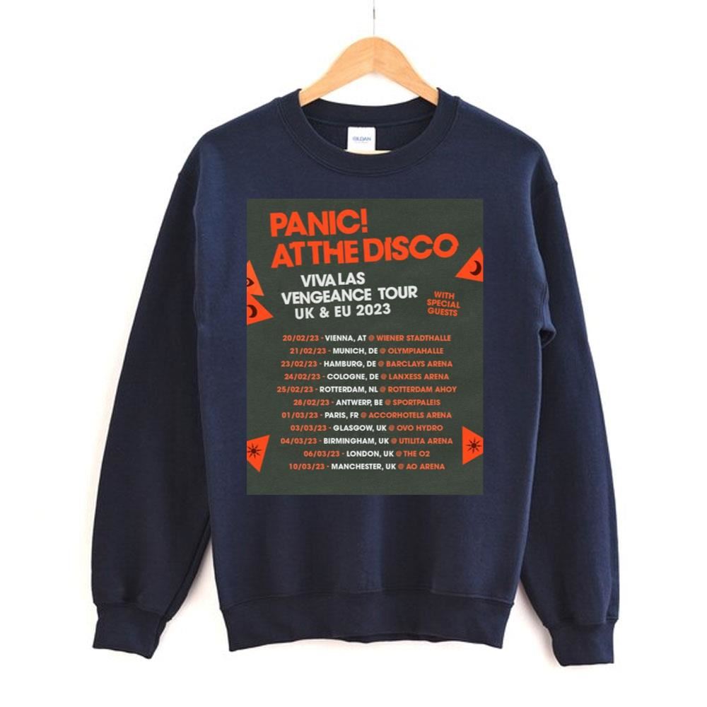 Vivalas Vengeance Tour Uk And Europe 2023 Panic At The Disco Dates Awesome Shirts