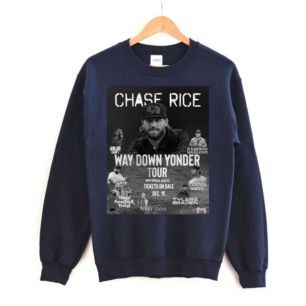Way Down Yonder Chase Rice Tour Limited Edition T-shirts