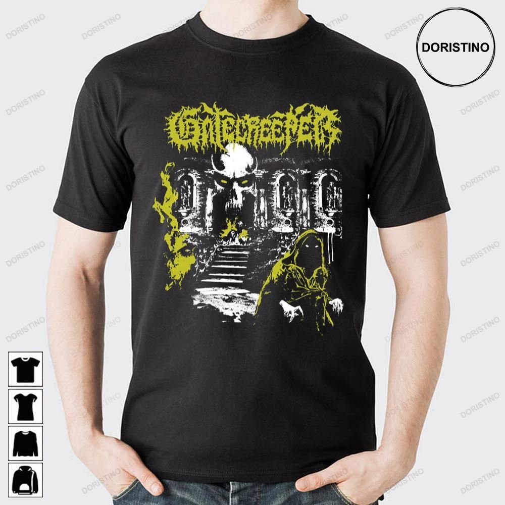 Yellow Gatecreeper Death Metal Trending Style