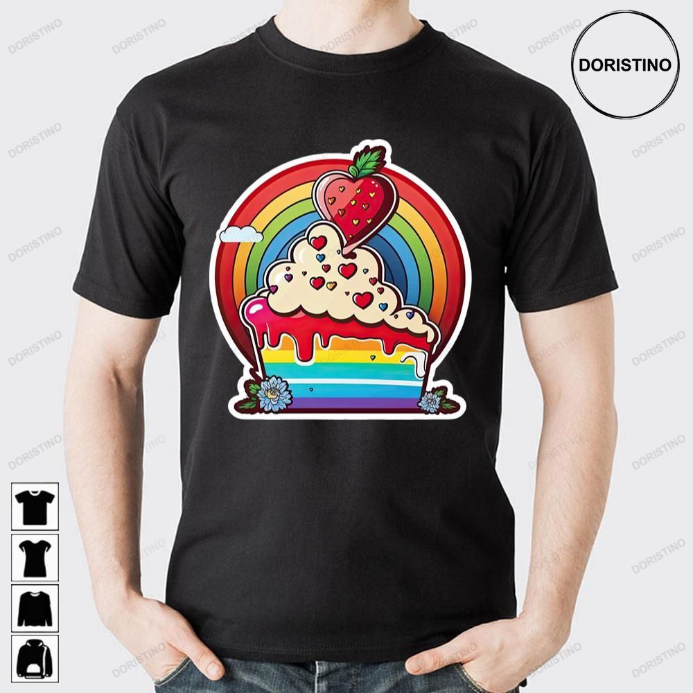You Bake The World A Better Place Rainbow Background Awesome Shirts