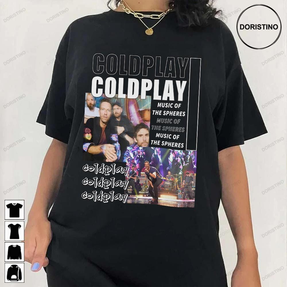2023 Coldplay World Tour Music Of The Spheres Tour 2023 Music Concert World Tour 2023 Gift Unisex Limited Edition T-shirts