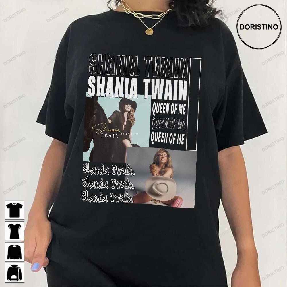 2023 Shania Twain World Tour Shania Twain Queen Of Me Tour 2023 Music Concert World Tour 2023 Gift Unisex Limited Edition T-shirts