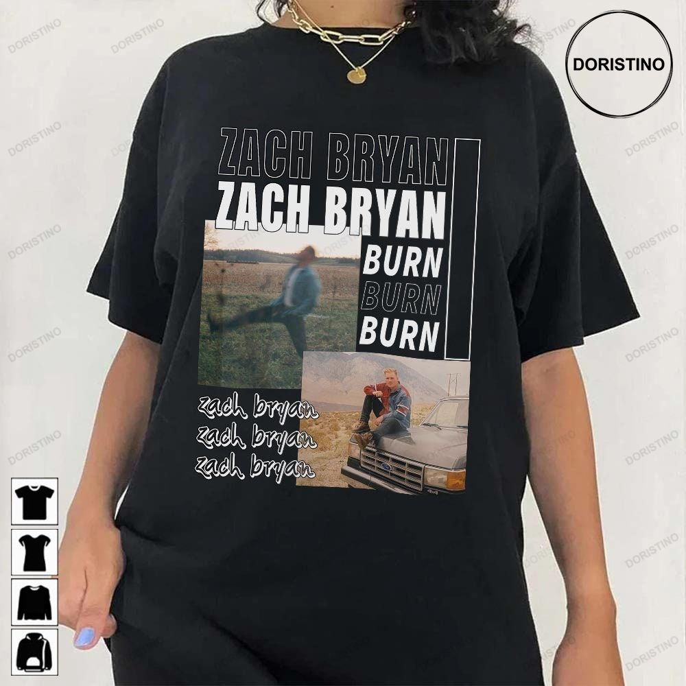 2023 Zach Bryan North American Tour Zach Bryan Burn Tour 2023 Music Concert World Tour 2023 Gift Unisex Awesome Shirts