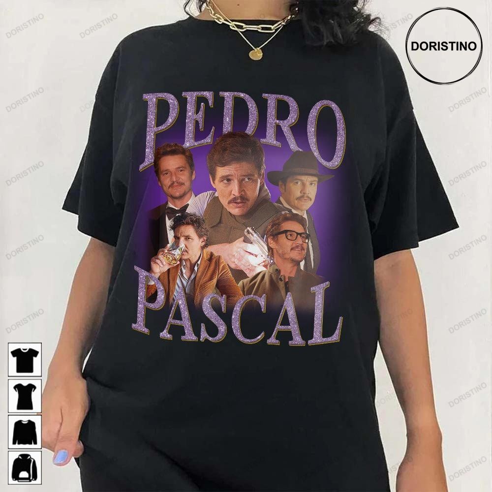Actor Pedro Pascal Homage And Man Unisex Vintage 90s Trending Style