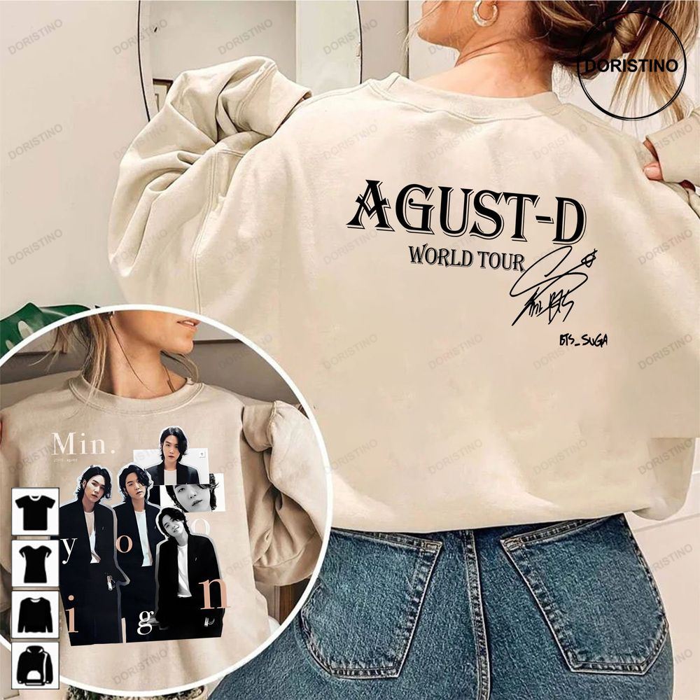 Agust D World Tour Bangtan Army Suga Min Yoongi Agust D Concerdaechwita Agust D Bts Limited Edition T-shirts