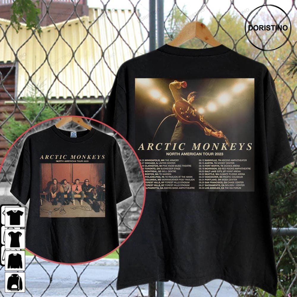 Arctic Monkeys North American Tour Dates 2023 World Tour Double Sided Music Tour 2023 Singer Rapper Day Trending Style