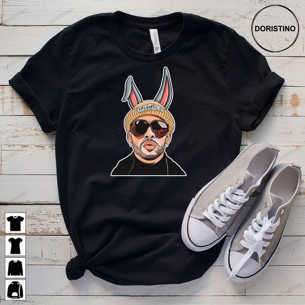 Bad Bunny Vintage Unisex Vintage Bad Bunny Gift For Him And Her Bad Bunny Un Verano 90s Retro Design Graphic Tee Trending Style