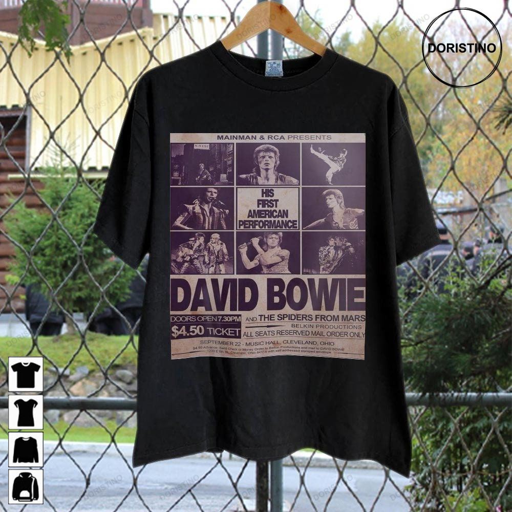Band Vintage David Bowie Music Rock Concert Vintage90s Retro Concert Music Vintage Limited Edition T-shirts