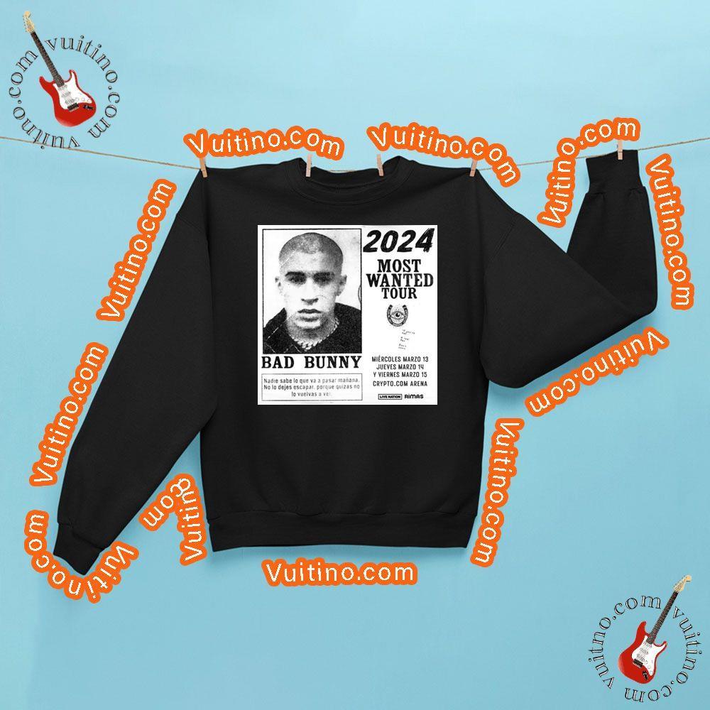 Bad Bunny Most Wanted Tour At Cryptocom Arena Los Angeles Merch