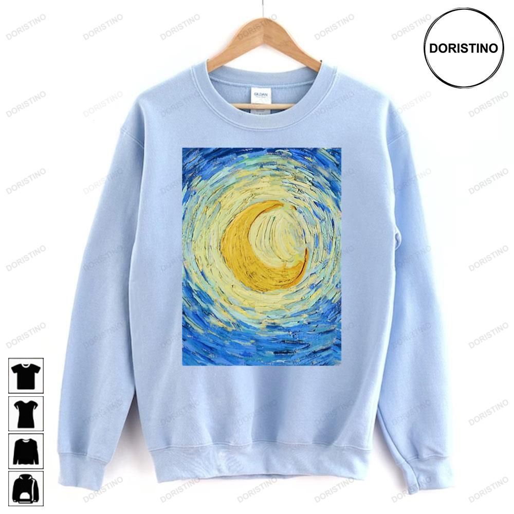 Moon Vincent Van Gogh Style Doristino Limited Edition T-shirts