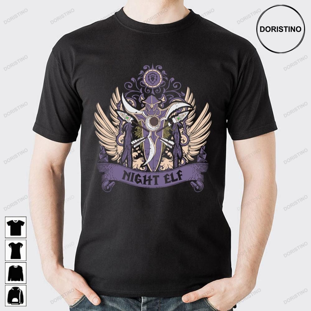 Night Elf World Of Warcraft Anime Doristino Limited Edition T-shirts