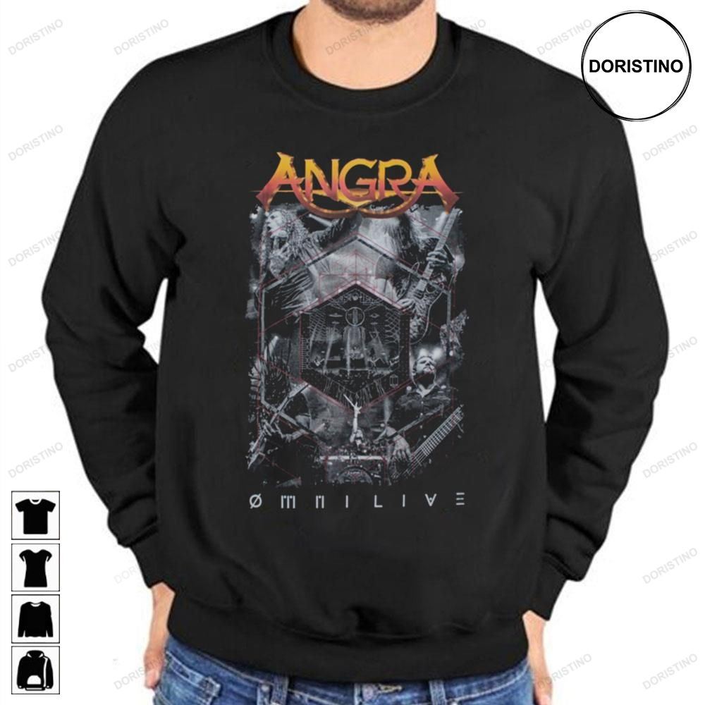 Angra Power Metal Band Black And White Art Limited Edition T-shirts