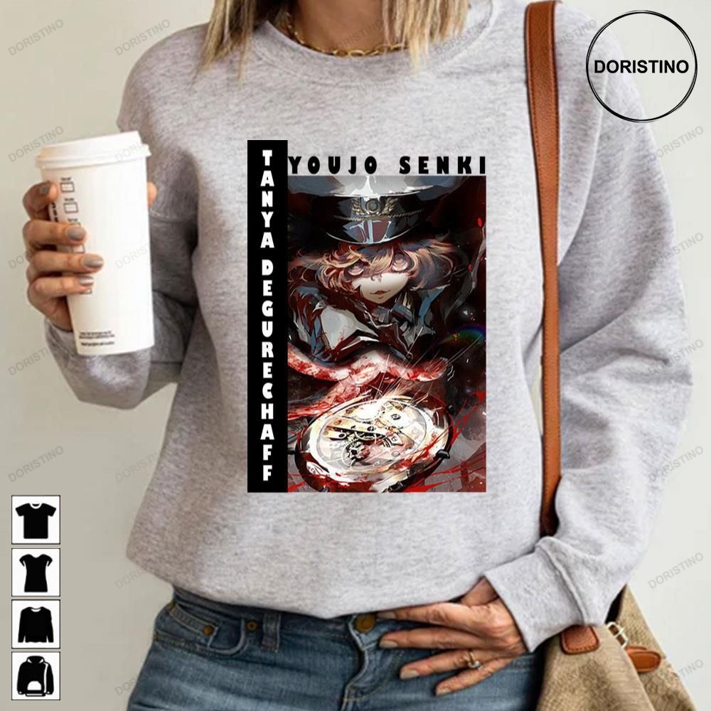 Anime Tanya Von Degurechaff Graphic Art Limited Edition T-shirts