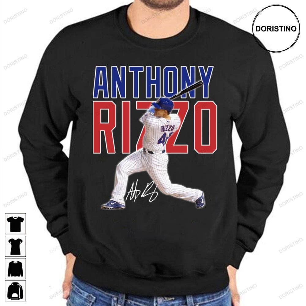 Anthony Rizzo Signature Retro 90s Rap Baseball Limited Edition T-shirts