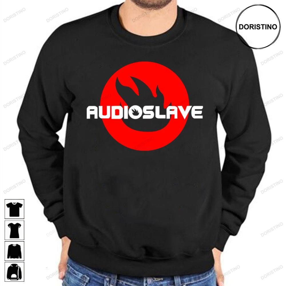 Audioslave Red And White Logo Awesome Shirts