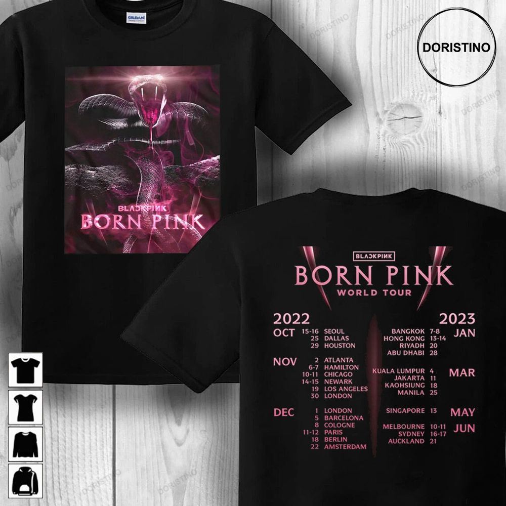 Blackpink Born Pink World Tour 2022 2023 Blackpink Limited Edition T-shirts