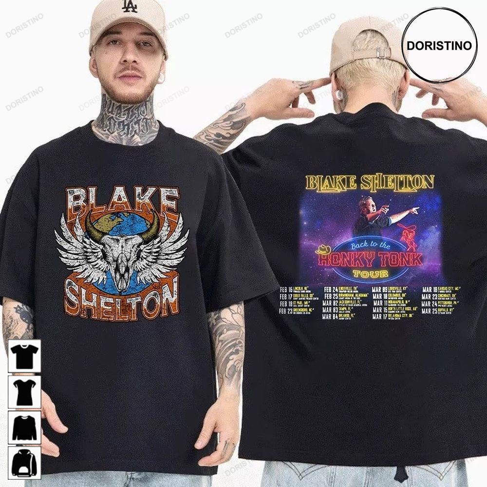 Blake Shelton Back To The Honky Tonk Tour 2023 Trending Style