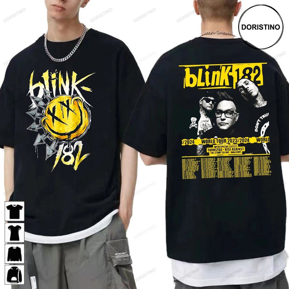 Blink182 Tour 2023 2024 Blink 182 Fan Blink Awesome Shirts