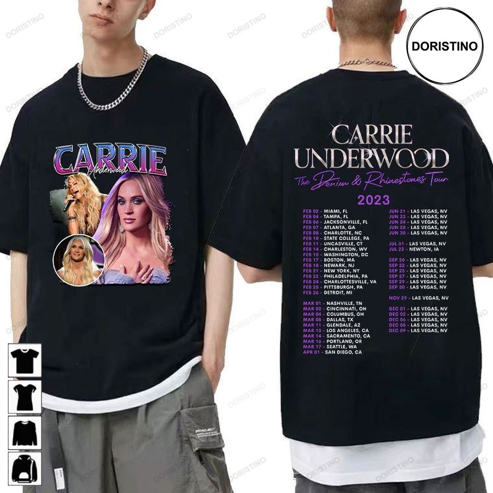 Carrie Underwood Denim And Rhinestones Tour 2023 Carrie Art Trending Style