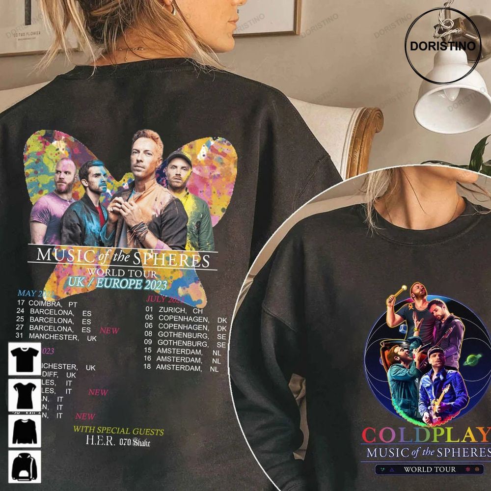 Coldplay Tour Music Of The Spheres Coldplay Limited Edition T-shirts