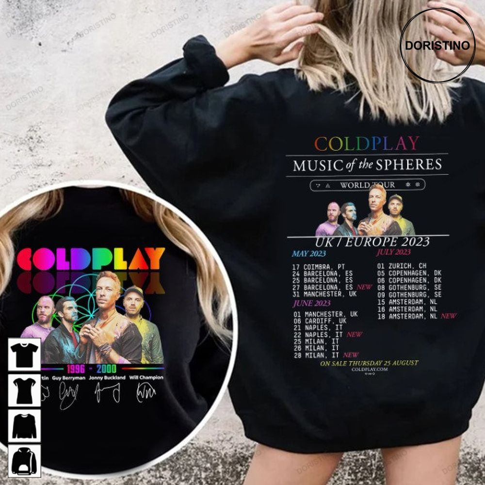 Coldplay World Tour 2023 Coldplay Ukeurope 2023 Tour Awesome Shirts