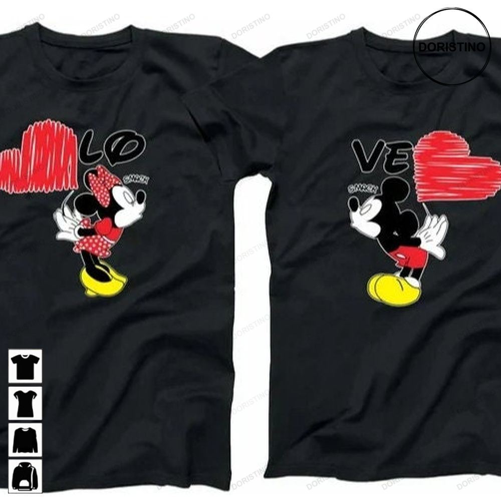 Couples Matching Lo Ve Soul Mate Her Mickey His Minnie Disney Trending Style