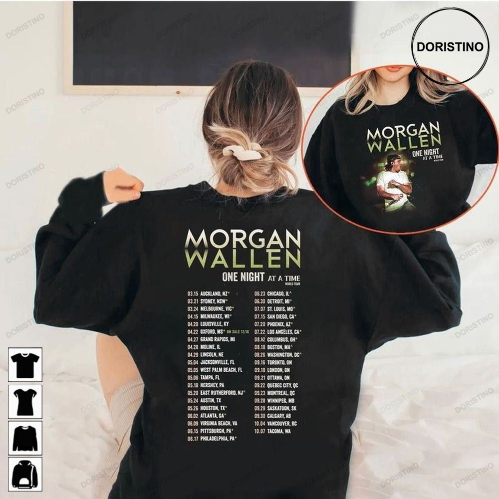 One Night At A Time M-organ Wallen World Tour 2023 Awesome Shirts