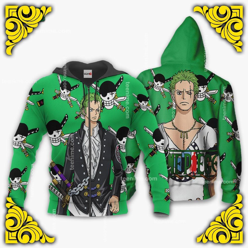 Zoro Hoodie Custom For Anime Fans Movies Red