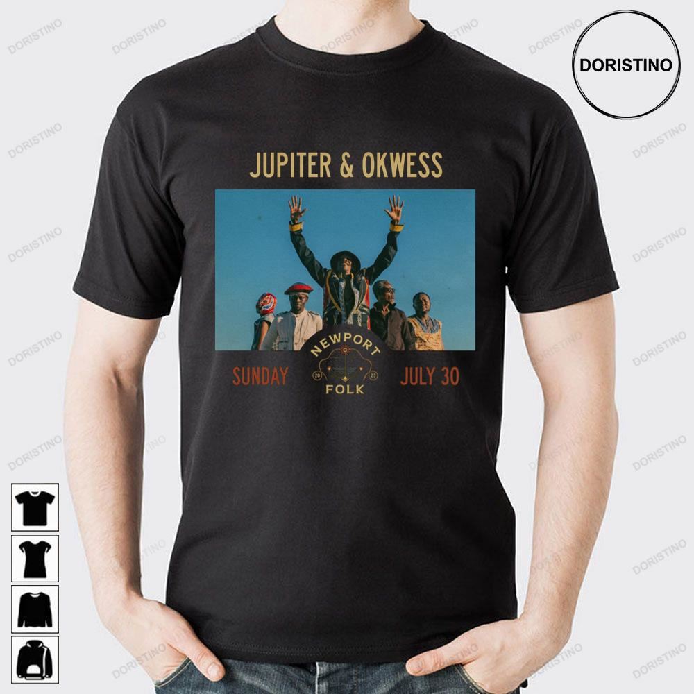 Jupiter And Okwess Newport Folk Festival 2023 Limited Edition T-shirts